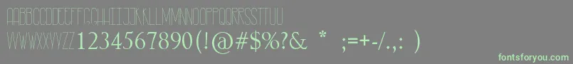 RastyLop Font – Green Fonts on Gray Background