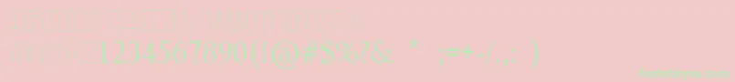 RastyLop Font – Green Fonts on Pink Background