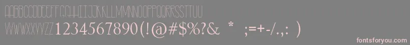 RastyLop Font – Pink Fonts on Gray Background