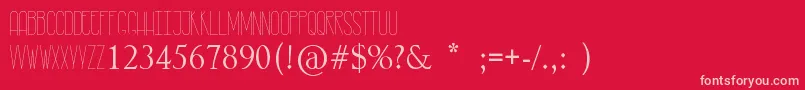 RastyLop Font – Pink Fonts on Red Background