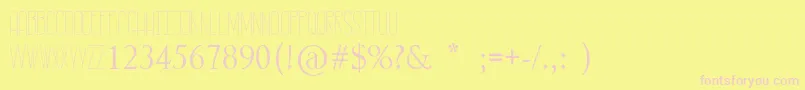 RastyLop Font – Pink Fonts on Yellow Background