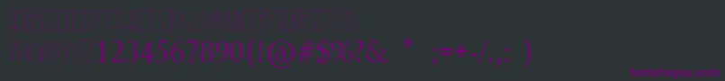 RastyLop Font – Purple Fonts on Black Background