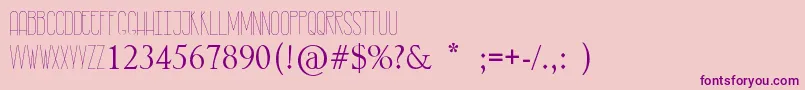 RastyLop-Schriftart – Violette Schriften auf rosa Hintergrund