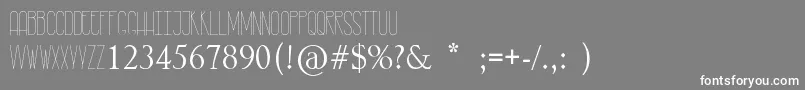 RastyLop Font – White Fonts on Gray Background