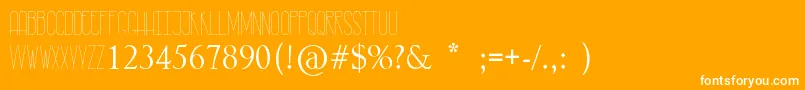 RastyLop Font – White Fonts on Orange Background