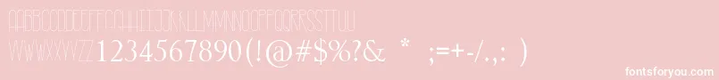 RastyLop Font – White Fonts on Pink Background