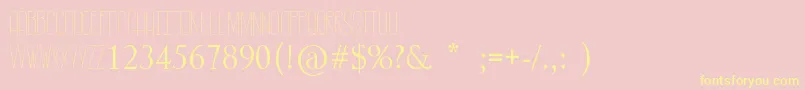 RastyLop Font – Yellow Fonts on Pink Background