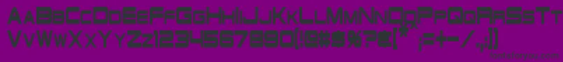 SchwarzeneggerCondensed Font – Black Fonts on Purple Background