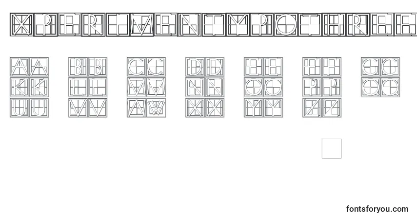 XperimentypothreeBSquare Font – alphabet, numbers, special characters