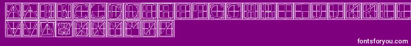 XperimentypothreeBSquare Font – White Fonts on Purple Background