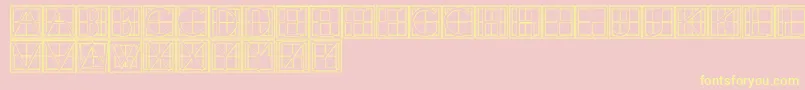 XperimentypothreeBSquare Font – Yellow Fonts on Pink Background