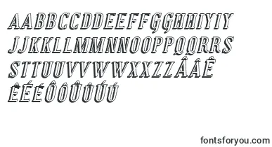 CovingtonScShadowItalic font – frisian Fonts