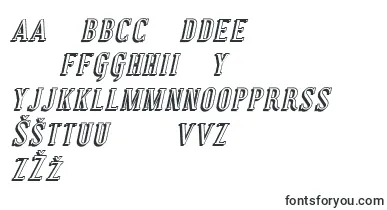 CovingtonScShadowItalic font – lithuanian Fonts