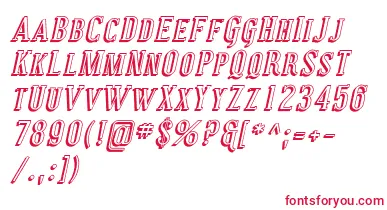 CovingtonScShadowItalic font – Red Fonts
