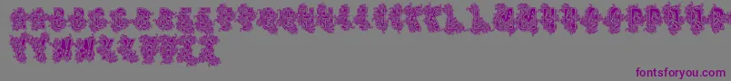 Vtksbeauty Font – Purple Fonts on Gray Background