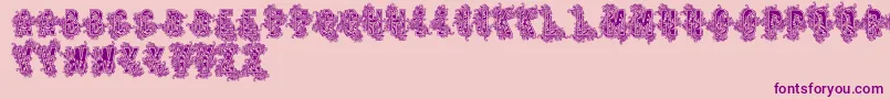 Vtksbeauty Font – Purple Fonts on Pink Background