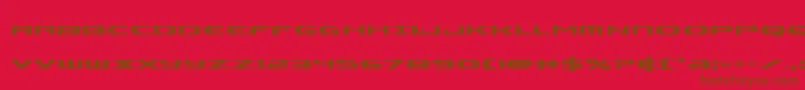 Alphamenbold Font – Brown Fonts on Red Background