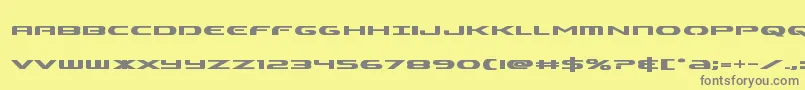 Шрифт Alphamenbold – серые шрифты на жёлтом фоне