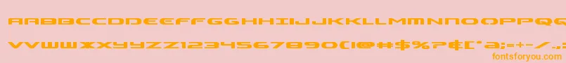 Alphamenbold Font – Orange Fonts on Pink Background