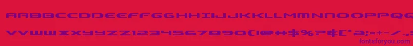 Alphamenbold Font – Purple Fonts on Red Background