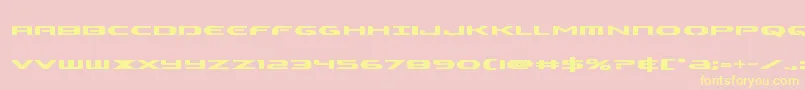 Alphamenbold Font – Yellow Fonts on Pink Background