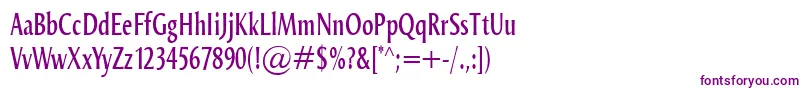 OdenseCompr Font – Purple Fonts on White Background