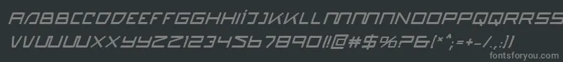 Quasitronbi Font – Gray Fonts on Black Background