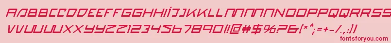 Quasitronbi Font – Red Fonts on Pink Background