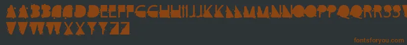 CubeKila Font – Brown Fonts on Black Background