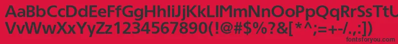 TornadocBold Font – Black Fonts on Red Background