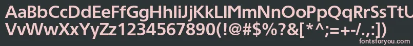 TornadocBold Font – Pink Fonts on Black Background