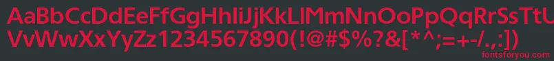 TornadocBold Font – Red Fonts on Black Background