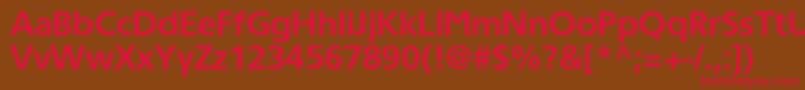 TornadocBold Font – Red Fonts on Brown Background