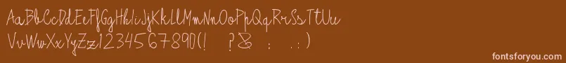 Шрифт Antifont – розовые шрифты на коричневом фоне