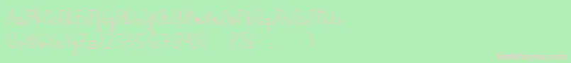 Antifont Font – Pink Fonts on Green Background