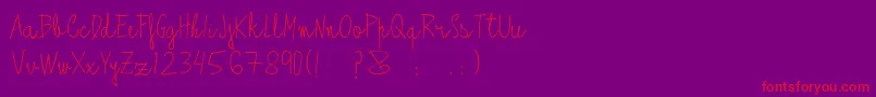 Antifont Font – Red Fonts on Purple Background