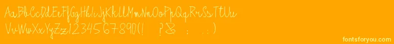 Antifont Font – Yellow Fonts on Orange Background