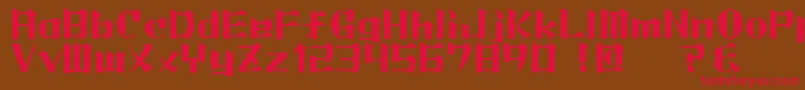 Lightmorning Font – Red Fonts on Brown Background