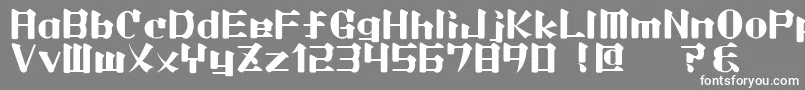 フォントLightmorning – 灰色の背景に白い文字