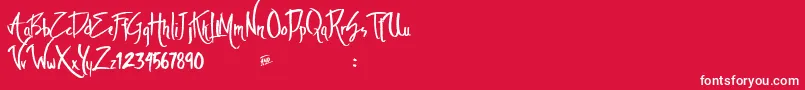 Theambiencedemo Font – White Fonts on Red Background