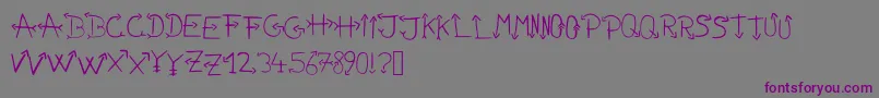 More about Nonamefont Font Nonamefont Font – Purple Fonts on Gray Background