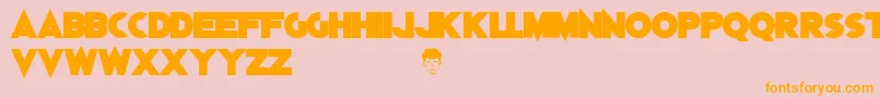 DylanDog Font – Orange Fonts on Pink Background