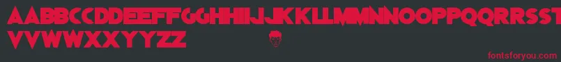 DylanDog Font – Red Fonts on Black Background