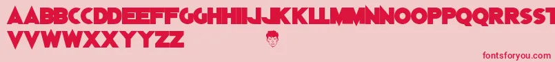 DylanDog Font – Red Fonts on Pink Background