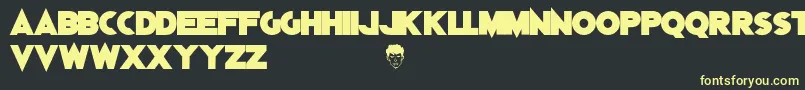 DylanDog Font – Yellow Fonts on Black Background