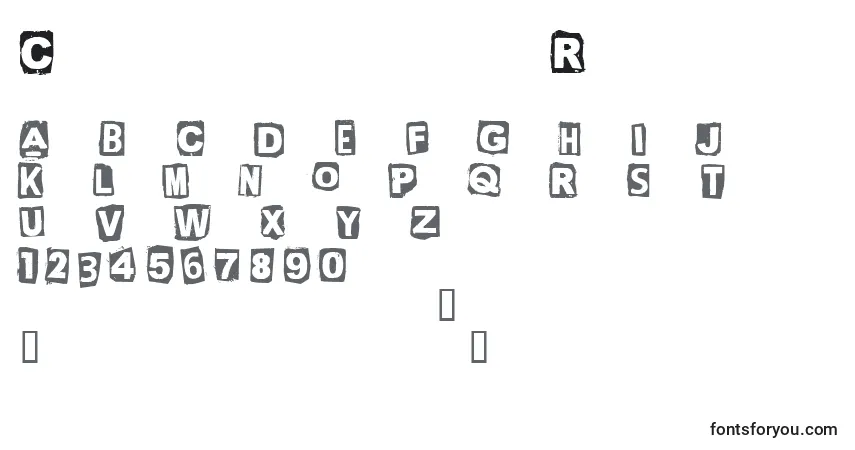 CfgreencornRegularフォント–アルファベット、数字、特殊文字
