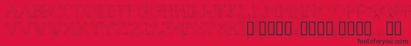 GetAGripNovelty Font – Black Fonts on Red Background