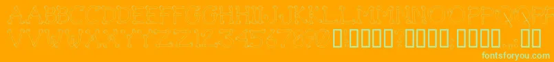 Lisätietoja GetAGripNovelty-fontista GetAGripNovelty-fontti – vihreät fontit oranssilla taustalla