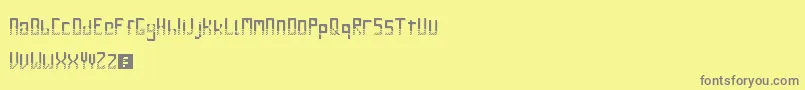 GileLuNdro Font – Gray Fonts on Yellow Background