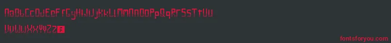 GileLuNdro Font – Red Fonts on Black Background